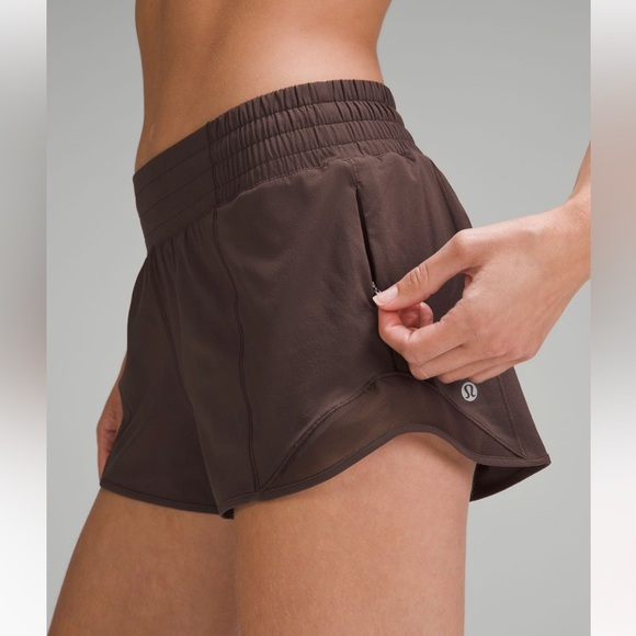 lululemon Hotty Hot High-Rise Lined Short 2.5" in Espresso Brown Size 4 New NWT - Picture 12 of 16
